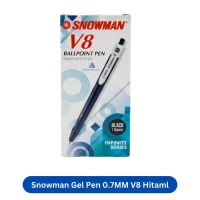 Snowman Gel Pen 0.7MM V8 Hitam Pulpen Ballpoint Gel